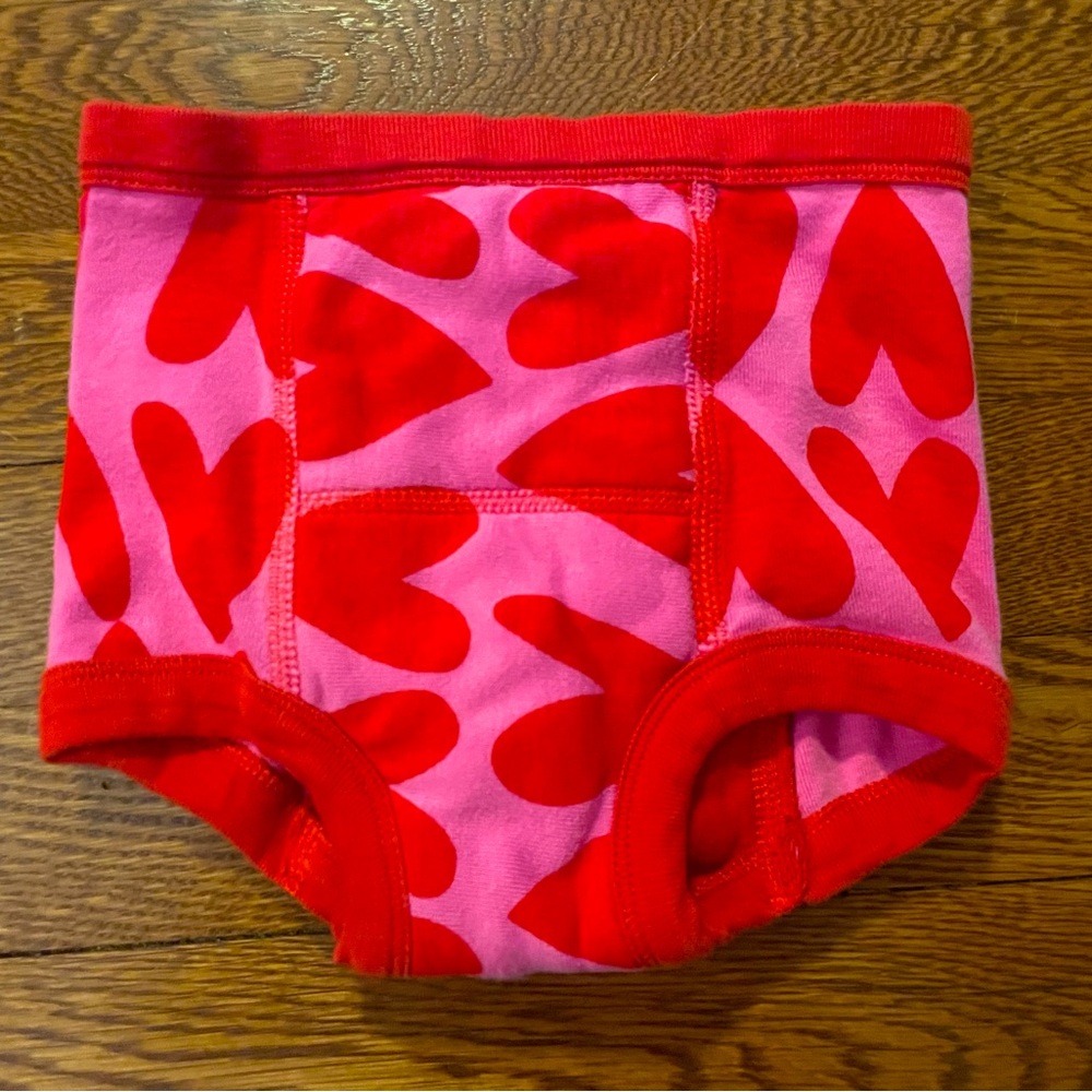 Hanna Andersson Red & Pink Heart Training Pants Size 100/110 cm or small